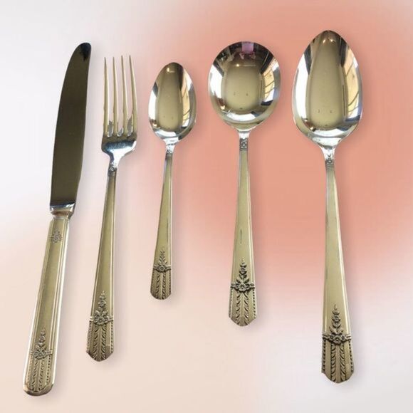 Wm. A. Rogers Ltd. Edition‎ A1 Plus Everlasting 5 Pc Place Setting Vintage - Picture 1 of 11